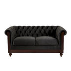 Divanetto Chesterfield in velluto