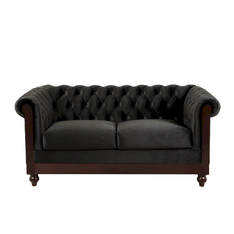 Divanetto Chesterfield in velluto