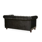 Divanetto Chesterfield in velluto