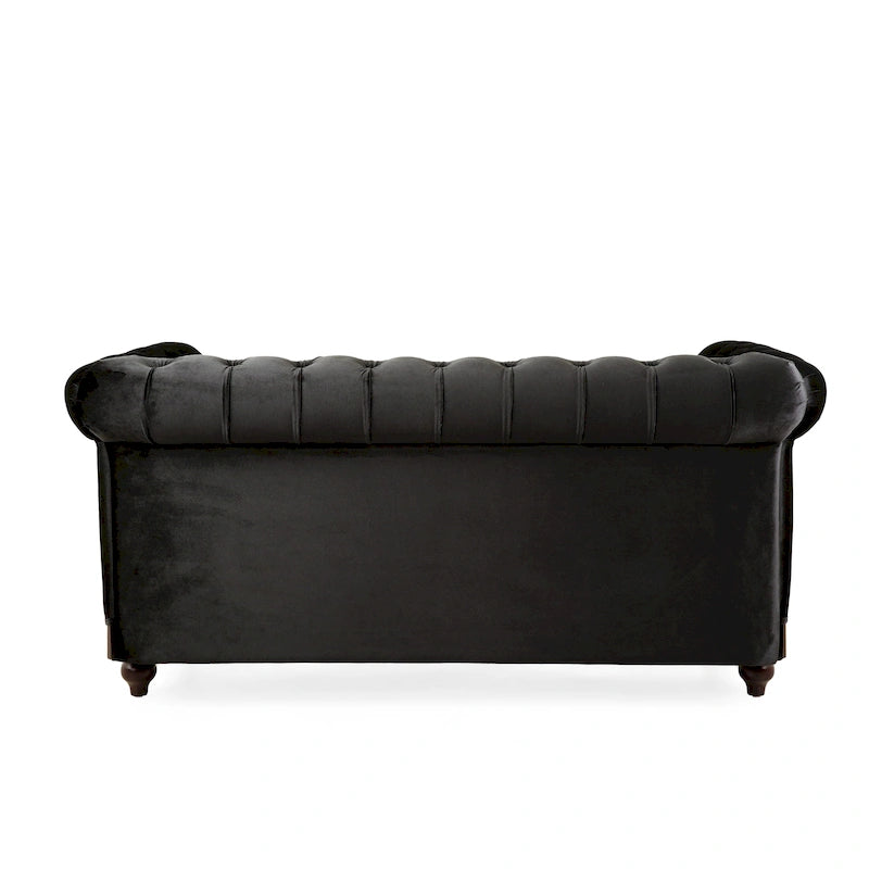 Divanetto Chesterfield in velluto