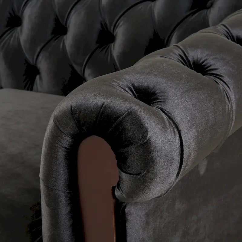 Divanetto Chesterfield in velluto