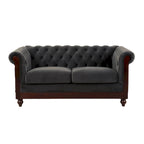 Divanetto Chesterfield in velluto