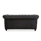 Divanetto Chesterfield in velluto