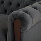 Divanetto Chesterfield in velluto