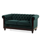 Divanetto Chesterfield in velluto
