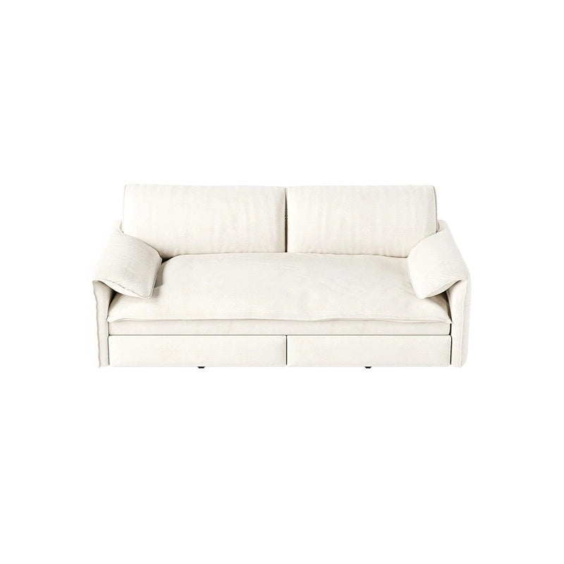Divano letto estraibile Queen 66, divano letto convertibile 3-in-1 con vano portaoggetti laterale