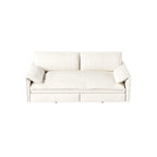 Divano letto estraibile Queen 66, divano letto convertibile 3-in-1 con vano portaoggetti laterale