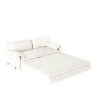 Divano letto estraibile Queen 66, divano letto convertibile 3-in-1 con vano portaoggetti laterale