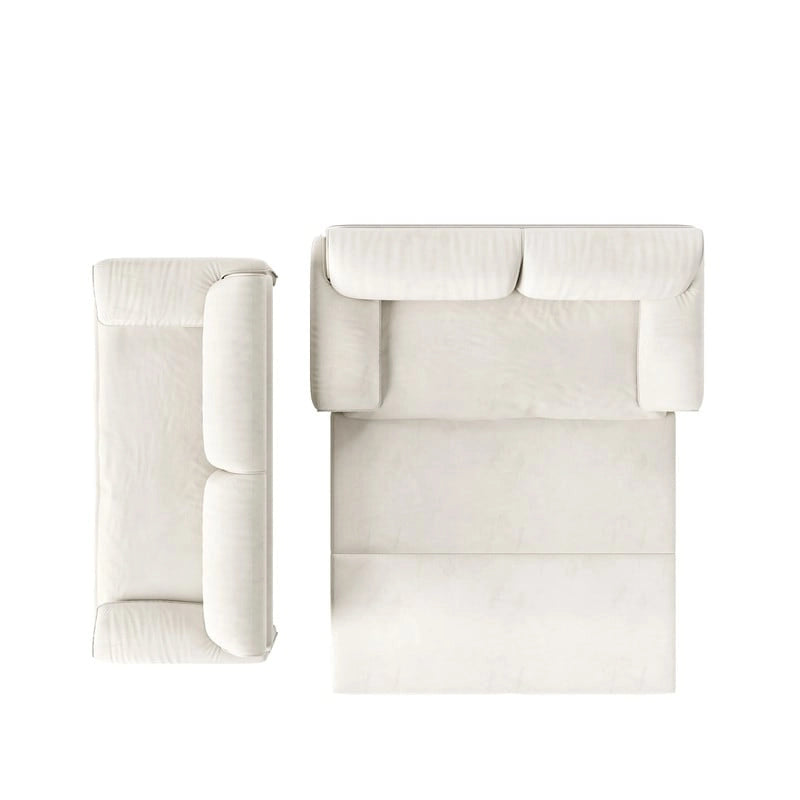 Divano letto estraibile Queen 66, divano letto convertibile 3-in-1 con vano portaoggetti laterale