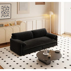 Divano letto estraibile Queen 66, divano letto convertibile 3-in-1 con vano portaoggetti laterale