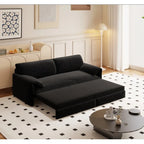 Divano letto estraibile Queen 66, divano letto convertibile 3-in-1 con vano portaoggetti laterale