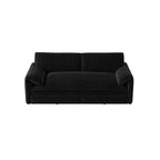 Divano letto estraibile Queen 66, divano letto convertibile 3-in-1 con vano portaoggetti laterale