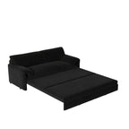 Divano letto estraibile Queen 66, divano letto convertibile 3-in-1 con vano portaoggetti laterale