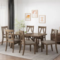 Tavolo da pranzo 7 pezzi Farmhouse Wood