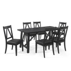 Tavolo da pranzo 7 pezzi Farmhouse Wood