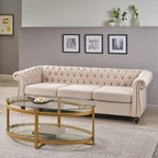Divano Chesterfield a 3 posti con capitonné