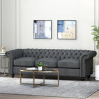 Divano Chesterfield a 3 posti con capitonné