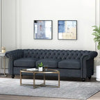 Divano Chesterfield a 3 posti con capitonné