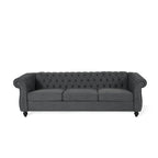 Divano Chesterfield a 3 posti con capitonné