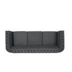 Divano Chesterfield a 3 posti con capitonné