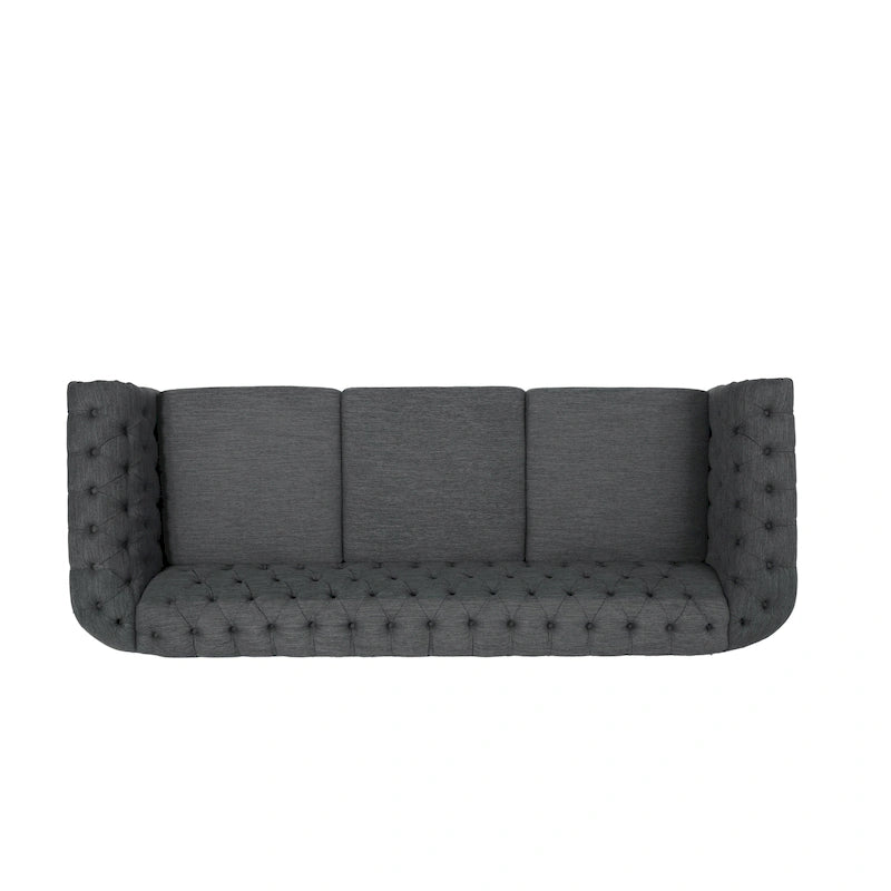 Divano Chesterfield a 3 posti con capitonné