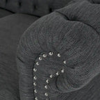 Divano Chesterfield a 3 posti con capitonné