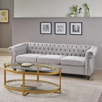 Divano Chesterfield a 3 posti con capitonné