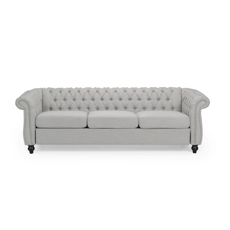Divano Chesterfield a 3 posti con capitonné