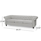 Divano Chesterfield a 3 posti con capitonné