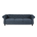 Divano Chesterfield a 3 posti con capitonné