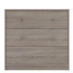 Cassettiera a 3 cassetti in legno composito