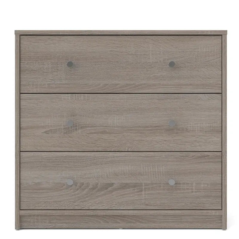Cassettiera a 3 cassetti in legno composito