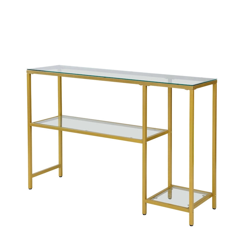Consolle con ripiani - Oro