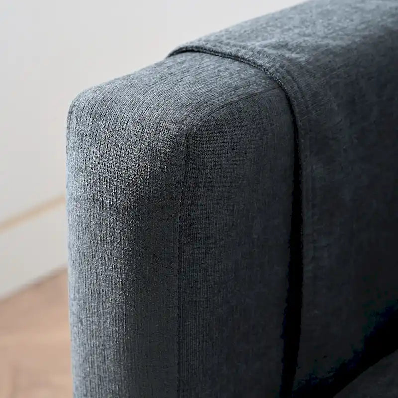 Divano a 3 posti Elegance con cuscini decorativi e pouf per soggiorno
