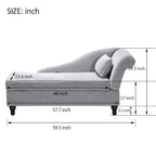 Chaise longue da interno Divano imbottito reclinabile Sedia a sdraio per soggiorno camera da letto