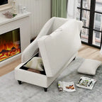 Chaise longue da interno Divano imbottito reclinabile Sedia a sdraio per soggiorno camera da letto