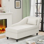 Chaise longue da interno Divano imbottito reclinabile Sedia a sdraio per soggiorno camera da letto