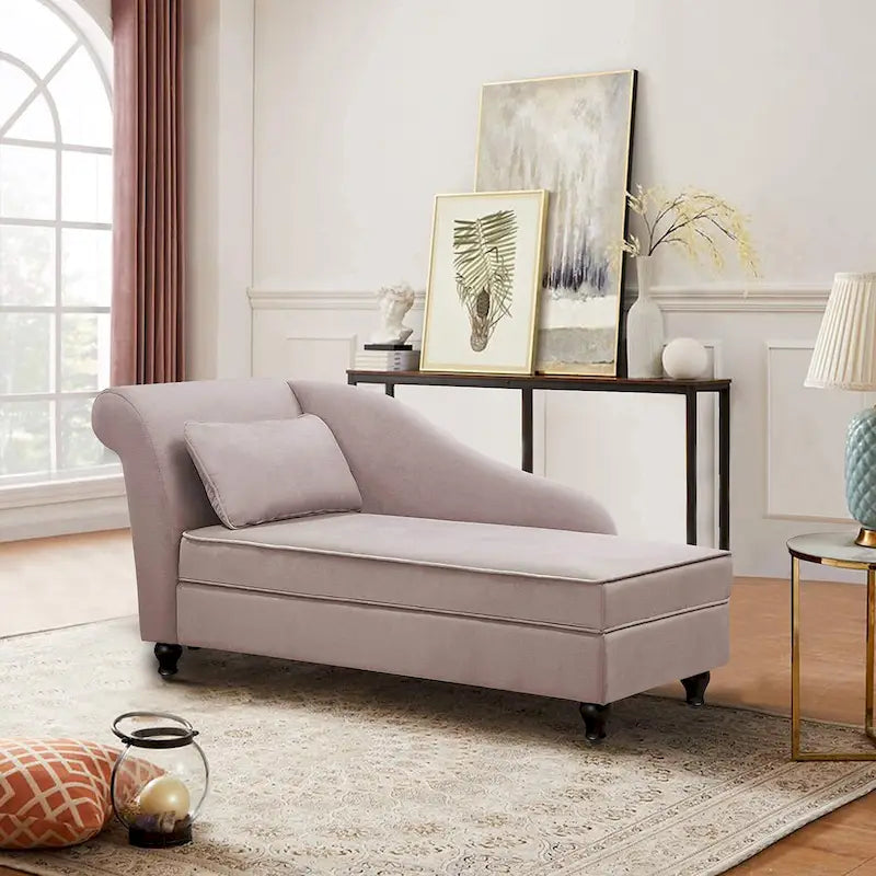 Chaise longue da interno Divano imbottito reclinabile Sedia a sdraio per soggiorno camera da letto