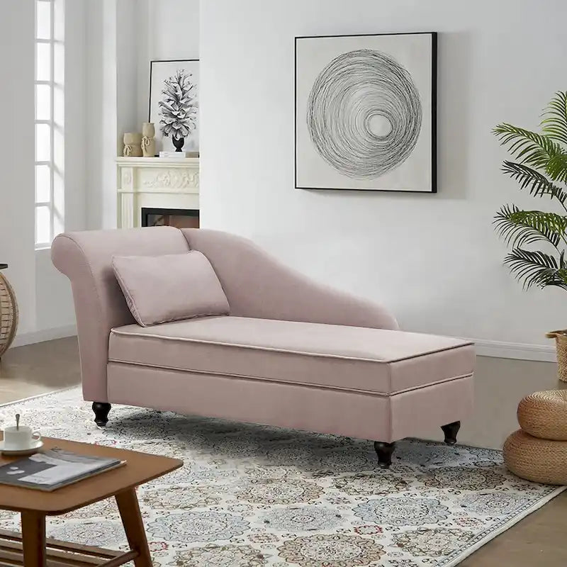 Chaise longue da interno Divano imbottito reclinabile Sedia a sdraio per soggiorno camera da letto