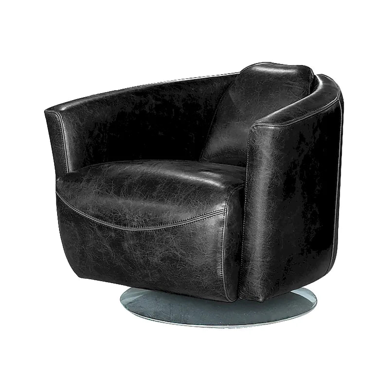 Poltrona girevole Club - Nera