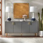 Madia/Credenza a Quattro Ante Stile Mid-Century
