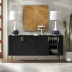 Madia/Credenza a Quattro Ante Stile Mid-Century