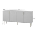 Madia/Credenza a Quattro Ante Stile Mid-Century