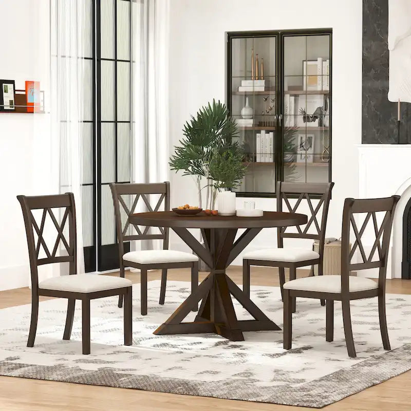 Set da pranzo 5 pz in legno
