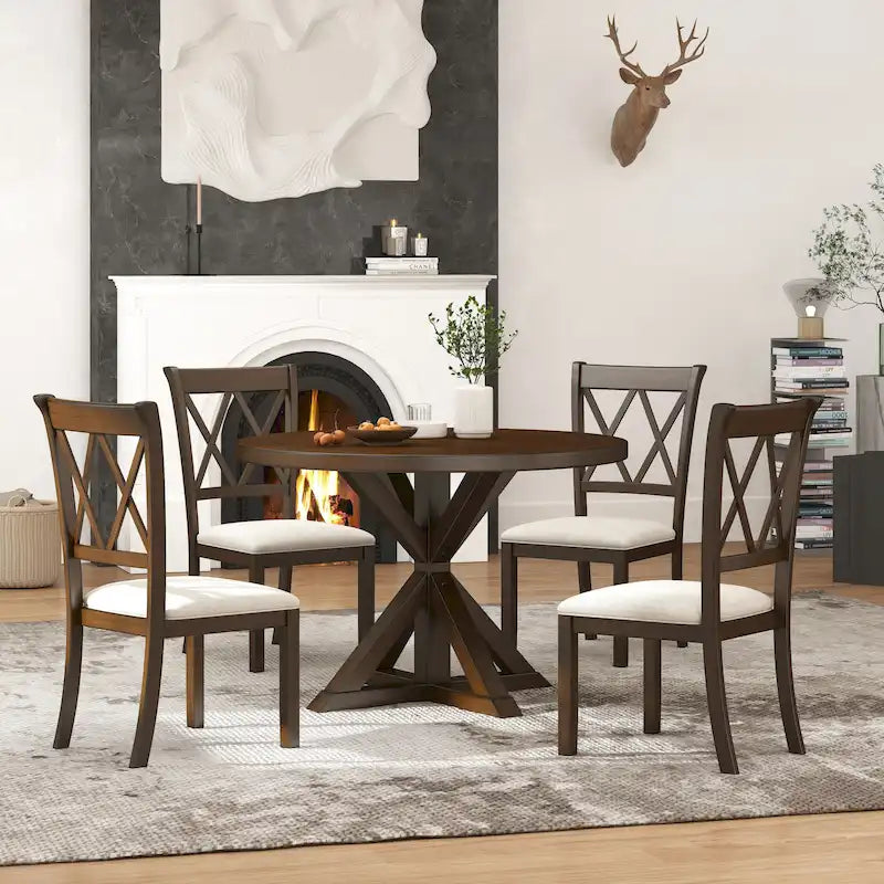 Set da pranzo 5 pz in legno