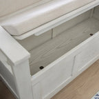 Panca in legno con piano apribile per ingresso