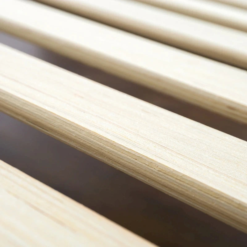 Letto a piattaforma in legno massello antico Espresso