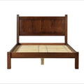 Letto a piattaforma Shaker con pannello in legno massello