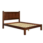 Letto a piattaforma Shaker con pannello in legno massello