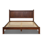 Letto a piattaforma Shaker con pannello in legno massello